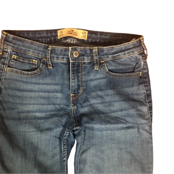 🔹Hollister Women's Straight Leg Blue Jeans Sz 7-R🔹 - Picture 5 of 11